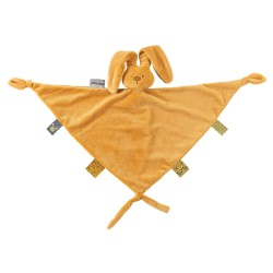Toys - Baby - Comforter Blanket - BUNNY - Yellow  (also a hand puppet) - UNISEX