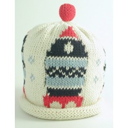 Hat - Baby - Luxury - 100% cotton - CREAM Rocket 