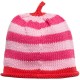 Hat - Baby - Merry Berries -  Luxury - 100% cotton - light and fuchsia pink with red stripe- last size 