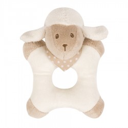 Toys - Rattle - LAMB - White and beige sheep - last one