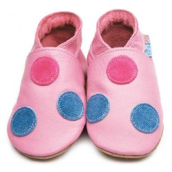 Shoes and Slippers - Slippers - PINK - Multi DOTS - last size 0-6m
