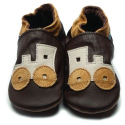 Shoes and Slippers - Slippers - TRAIN - Toot Brown 0-6m last size