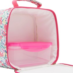 Bag - Lunch Box - JOULES - ICECREAM - Sky Blue and Yellow with pink box - last one  