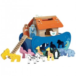 Toys - Educational - Le Toy Van - Wooden  Noah's Shape Sorter - smaller ark also available   - last one - sale