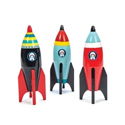 Toys - Wooden - Le Toy Van - Space Rockets  - RED one left in sale