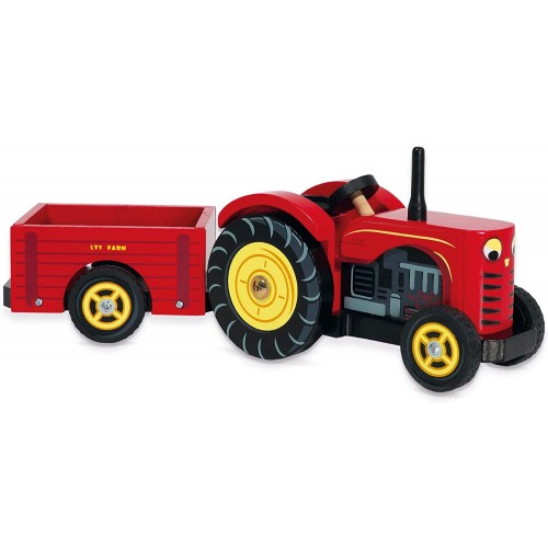 Toys - Wooden - Educational - Le Toy Van - Red Tractor - Budkins Figures and Animals sold separately
