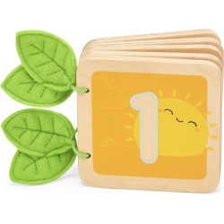 Toys - Wooden - Sensory - BOOK - illustrations for counting 1 to 10 - 1yr plus