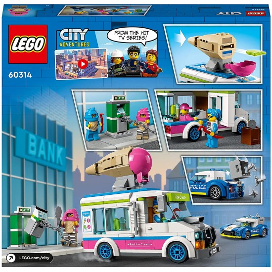 LEGO - CITY - 60314  - Ice Cream Truck Police Chase Van Car