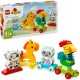 LEGO - DUPLO - 10412 - Animal Train  - Rooster, Horse, Lamb & Cow Farm Animals - from age 1.5 