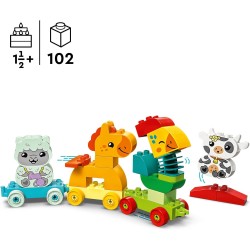 LEGO - DUPLO - 10412 - Animal Train  - Rooster, Horse, Lamb & Cow Farm Animals - from age 1.5 
