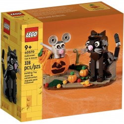 LEGO - Lego Halloween - 40570 - Pumpkin , Cat and  Mouse Building Set 