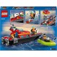 Lego - CITY - 60373 - FIRE RESCUE BOAT - with Jetpack, Dinghy and 3 Minifigures - last one