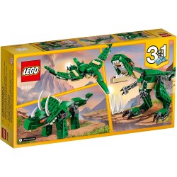 LEGO - CREATOR - 31058 - Mighty Dinosaurs Toy  3 in 1 Model - Triceratops and Pterodactyl Dinosaur Figures