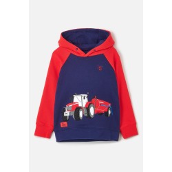Hoody - FARM - TRACTOR - JACK - Sweatshirt - RED - last 4-5 and 5-6y