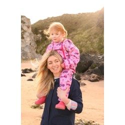 ALL IN ONE SUIT -  FARM -  Jude - PINK FARM TRACTOR - last two 4-5, 5-6y