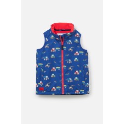 Gilet - Lighthouse - Alex - NAVY FARM - Navy Tractor with red lining 