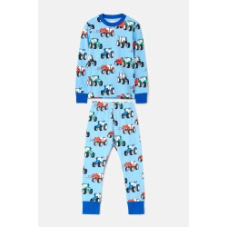 Pyjamas - Lighthouse - PJ set - Blue Tractor Print