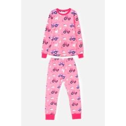 Pyjamas - Lighthouse - PJ set - Pink Purple Tractor Print