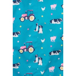 ALL IN ONE SUIT - FARM - Jamie - Teal - last size 4-5