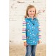 Gilet - Lighthouse - ALEX - Teal Farm - Pink Stripe fleece lining