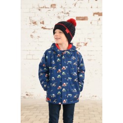 COAT - FARM - Finlay - Navy Blue Tractor - last 6-7y