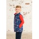 Gilet - Lighthouse - Alex - NAVY FARM - Navy Tractor with red lining 