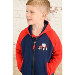 Hoody - FARM - TRACTOR - Jackson - Full Zip - RED - last size