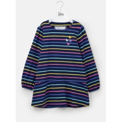 Top - Lottie - Tunic with ruffled hem - Stripes and hearts  - clearance