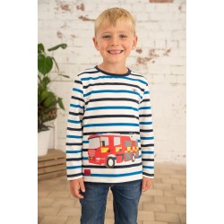 Top - VEHICLES - Oliver - FIRE ENGINE - stripes  - last 2-3y