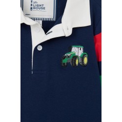 Top - FARM - TRACTOR - Rafferty - Twill collar - Green Tractor 