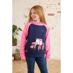 Hoody - FARM - TRACTOR - JILL - Pink sweet pea - last two