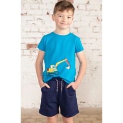 SHORTS - PLAIN - BLUE - LOUIE - NAVY with pockets - clearance