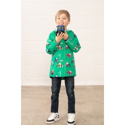 COAT - FARM - ETHAN - Green Tractor and Wind Turbine 