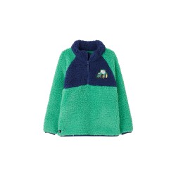 Fleece - FARM - CADEN - Half  Zip - GREEN TRACTOR