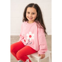 Sweatshirt - Flora - Dusky Pink - FLOWERS