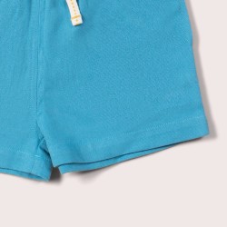 Shorts - PLAIN - Blue - LGR -TWILL - Blue Moon By The Sea- clearance offer