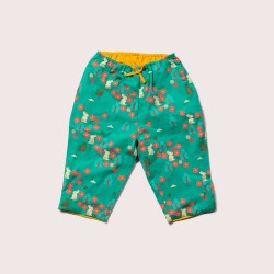 Trousers - REVERSIBLE - BUNNY - LGR - Forest bunny walk and yellow - last 18-24m 