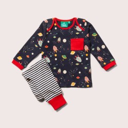 Set - SPACE = 2pc - GR - Outer Space Planets  - UNISEX - Top and Jogger 