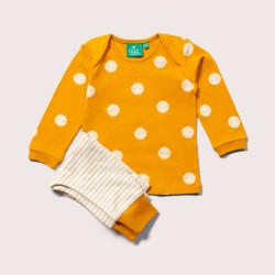 Set - SPACE - LGR - SUN - Sunshine Yellow Stripes - Solar Powered  - UNISEX - Top and Jogger