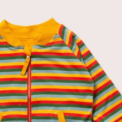 Jacket - SUN -  REVERSIBLE - LGR - Solar Powered Rainbow stripe - last 4-5y
