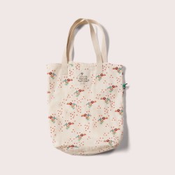 Bag - TOTE - FLOWERS - LGR - Cherry Blossom everyday - organic cotton poplin - 38cm x 25cm