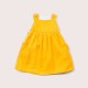 Dress - Reversible - LGR - White Rainbow Dots and Happy Sunshine Yellow - Pinny Dress 