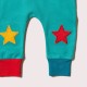 Joggers - LGR - Peacock Turquoise  Blue Knee Patch Leggings - STAR