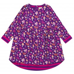 Dress - Piccalilly - Purple with Dropped Hem - Woodland treasures 