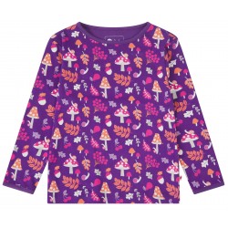 Top - Piccalilly - Print -Purple Woodland Treasure