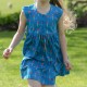 Dress - Piccalilly - Button - Short sleeves - Parrot 