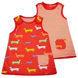 Dress - Piccalilly - REVERSIBLE - Sausage dogs 