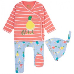 Babygrow set - Piccalilly - 3 pc set - UNISEX -  Ducks days  - 3-6m in sale