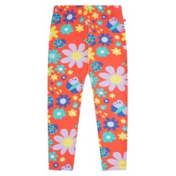 Leggings - Flowers - Piccalilly - Orange Flower Daisy Power