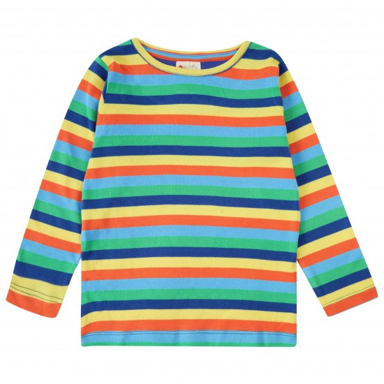 Top - Piccalilly - Rainbow Stripe 